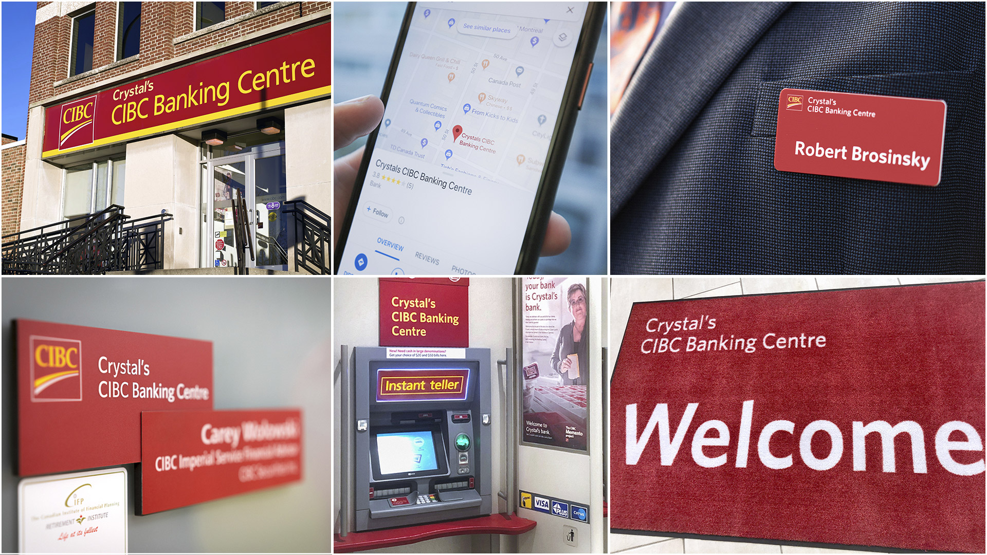 Crystals CIBC Banking Centre - Set of branded images - Fuse Marketing